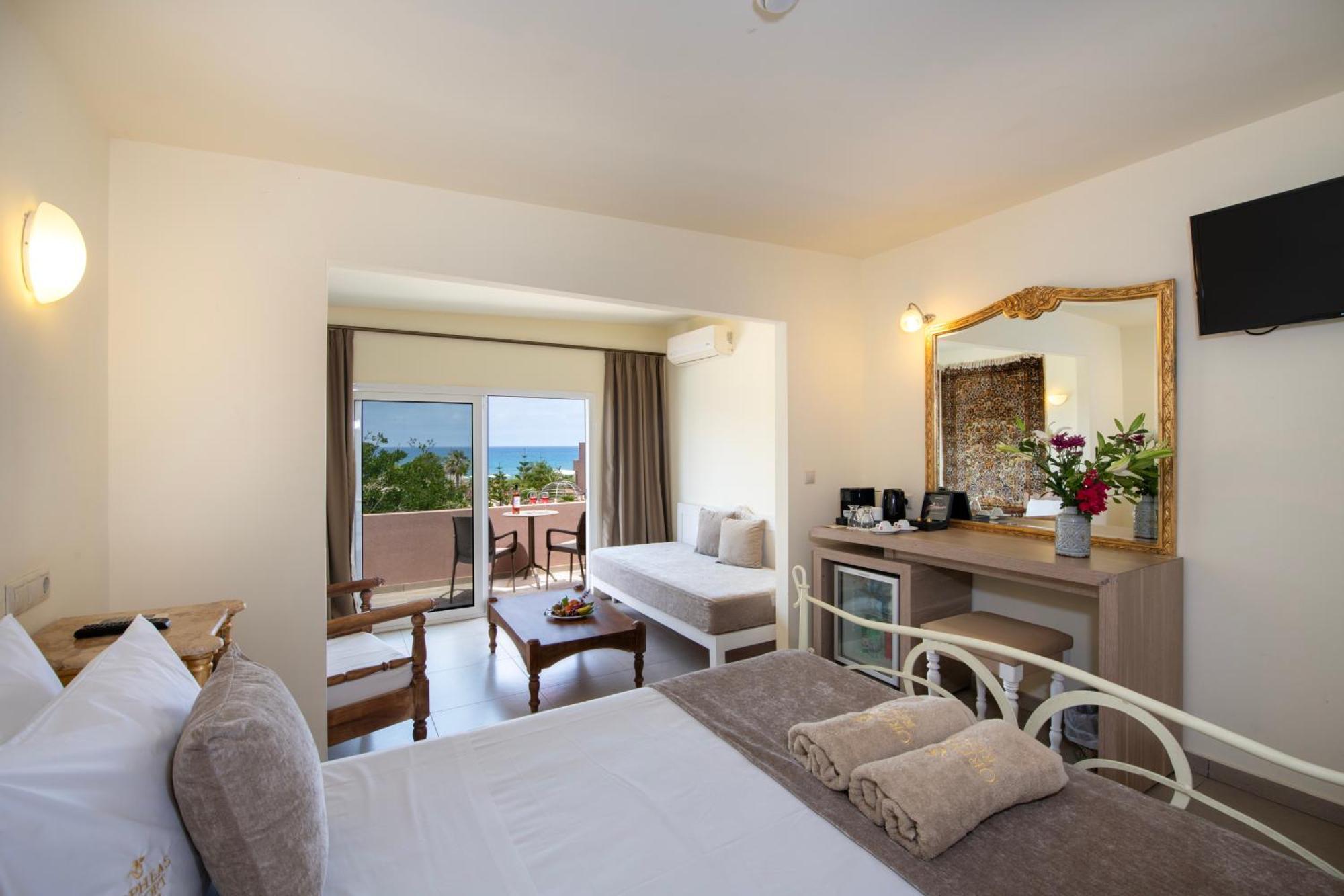 Orpheas Resort Hotel (Adults Only) Paralia Kourna ภายนอก รูปภาพ